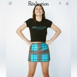Realisation Plaid Mini Skirt XS
